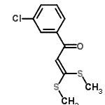 CAS 登录号：56944-68-4， 1-(3-氯苯基)-3,3-二(甲硫基)-2-丙烯-1-酮
