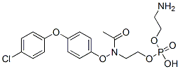 CAS 登录号：57039-16-4， 磷酸 2-氨基乙基 2-[[4-(4-氯苯氧基)苯氧基]乙酰氨基]乙基酯