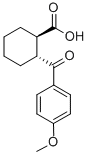 CAS 登录号：57078-12-3， 反式-2-(4-甲氧基苯甲酰基)环己烷-1-羧酸