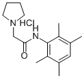 CAS 登录号：57115-99-8， N-(2,3,5,6-四甲基苯基)-1-吡咯烷乙酰胺单盐酸盐