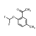 CAS#: 571158-90-2, 1-[2-(Difluoromethoxy)-5-Methylphenyl]Ethanone