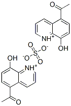 CAS 登录号：57130-91-3， 二(5-乙酰基-8-羟基喹啉鎓)硫酸盐