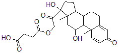 CAS#: 5714-75-0, 4-[2-(11,17-Dihydroxy-10,13-Dimethyl-3-Oxo-7,8,9,11,12,14,15,16-Octahydro-6H-Cyclopenta[a]Phenanthren-17-Yl)-2-Oxo-Ethoxy]-4-Oxo-Butanoic Acid