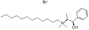 CAS # 57155-63-2, (-)-N-Dodecyl-N-Methylephedrinium Bromide