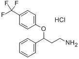 CAS 登录号：57226-68-3， gamma-[4-(三氟甲基)苯氧基]-苯丙胺盐酸盐(1:1)