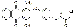 CAS#: 57232-98-1, N-[[4-[(1-Amino-9,10-Dihydro-4-Hydroxy-9,10-Dioxo-2-Anthryl)Oxy]Phenyl]Methyl]-2-Chloroacetamide