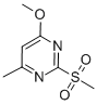 CAS 登录号：57268-32-3， 4-甲氧基-6-甲基-2-(甲基磺酰基)嘧啶