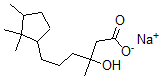 CAS 登录号：57272-28-3， beta-羟基-beta,2,2,3-四甲基环戊烷己酸钠盐