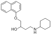 CAS 登录号：57281-35-3， 4-(环己基氨基)-1-(1-萘基氧基)-2-丁醇