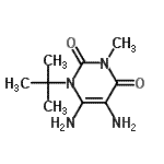 CAS#: 572922-76-0, 5,6-Diamino-3-Methyl-1-(2-Methyl-2-Propanyl)-2,4(1H,3H)-Pyrimidinedione