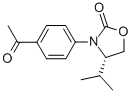 CAS 登录号：572923-19-4， (4S)-3-(4-乙酰基苯基)-4-(1-甲基乙基)-2-恶唑烷酮
