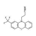 CAS 登录号：573-14-8， 3-[2-(三氟甲基)-10H-吩噻嗪-10-基]丙腈