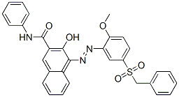 CAS#: 57301-22-1, 3-Hydroxy-4-[[2-Methoxy-5-[(Phenylmethyl)Sulfonyl]Phenyl]Azo]-N-Phenyl-2-Naphthalenecarboxamide