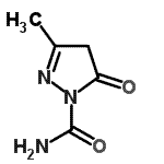 CAS#: 57303-41-0, 3-Methyl-5-Oxo-4,5-Dihydro-1H-Pyrazole-1-Carboxamide