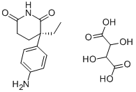 CAS 登录号：57344-88-4， R-(+)-氨鲁米特酒石酸盐