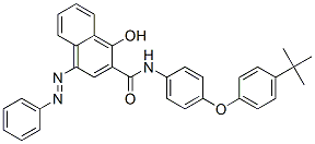 CAS#: 57360-63-1, N-[4-[4-(Tert-Butyl)Phenoxy]Phenyl]-1-Hydroxy-4-(Phenylazo)Naphthalene-2-Carboxamide