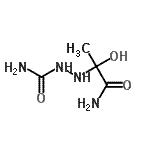 CAS#: 57383-88-7, 2-(1-Amino-2-Hydroxy-1-Oxo-2-Propanyl)Hydrazinecarboxamide