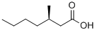 CAS 登录号：57403-74-4， (3R)-3-甲基-庚酸
