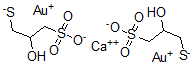 CAS 登录号：5743-29-3， 二(3-金(I)硫代-2-羟基-1-丙烷磺酸)钙盐