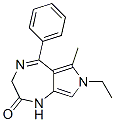CAS#: 57435-92-4, 7-Ethyl-3,7-Dihydro-6-Methyl-5-Phenylpyrrolo[3,4-e]-1,4-Diazepin-2(1H)-One