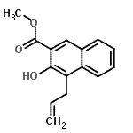 CAS 登录号：57518-88-4， 甲基4-烯丙基-3-羟基-2-萘甲酸酯