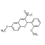 CAS 登录号：57543-98-3， 6-甲氧基-2-(2-甲氧基苯基)-3-硝基-2H-苯并吡喃