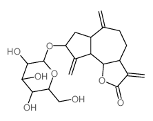 CAS#: 57576-33-7, (3aS)-3a,4,5,6,6abeta,7,8,9,9abeta,9balpha-Decahydro-8alpha-(beta-D-Glucopyranosyloxy)-3,6,9-Tris(Methylene)Azuleno[4,5-b]Furan-2(3H)-One