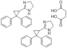 CAS 登录号：57625-97-5， 2-(2,2-二苯基环丙基)-4,5-二氢-1H-咪唑琥珀酸盐(2:1)