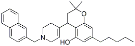 CAS#: 57645-12-2, 3,4-Dihydro-2,2-Dimethyl-7-Pentyl-4-[1,2,3,6-Tetrahydro-1-(2-Naphthalenylmethyl)Pyridin-4-Yl]-2H-1-Benzopyran-5-Ol