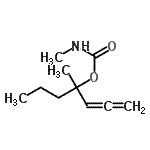 CAS 登录号：57649-55-5， 4-甲基-1,2-庚二烯-4-基甲基氨基甲酸酯