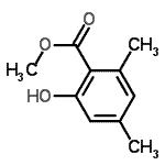 CAS 登录号：57705-16-5， 甲基2-羟基-4,6-二甲基-苯甲酸酯