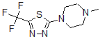 CAS 登录号：57709-34-9， 1-甲基-4-(5-三氟甲基-[1,3,4]噻二唑-2-基)哌嗪