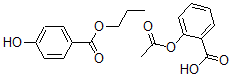 CAS#: 57762-41-1, 2-(Acetyloxy)-Benzoic acid mixt. with propyl 4-hydroxybenzoate