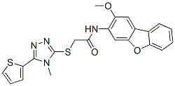 CAS#: 577696-40-3, N-(2-Methoxy-3-Dibenzofuranyl)-2-[[4-Methyl-5-(2-Thienyl)-4H-1,2,4-Triazol-3-Yl]Thio]-Acetamide