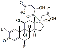 CAS#: 57781-16-5, 2-Bromo-9,11beta-Dichloro-6beta-Fluoro-17,21-Dihydroxypregna-1,4-Diene-3,20-Dione 17,21-Di(Acetate)