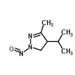 CAS 登录号：57832-59-4， 4-异丙基-3-甲基-1-亚硝基-4,5-二氢-1H-吡唑