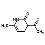 CAS 登录号：57839-60-8， 3-乙酰基-6-甲基-3,4-二氢-2(1H)-吡啶酮