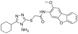 CAS#: 578758-47-1, 2-[(4-Amino-5-Cyclohexyl-4H-1,2,4-Triazol-3-Yl)Thio]-N-(2-Methoxy-3-Dibenzofuranyl)-Acetamide