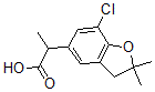 CAS#: 57899-02-2, 2,3-Dihydro-7-Chloro-alpha,2,2-Trimethyl-5-Benzofuranacetic Acid