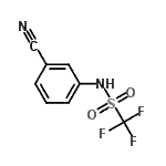 CAS 登录号：57946-16-4， N-(3-氰基苯基)-1,1,1-三氟甲烷磺酰胺