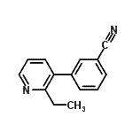 CAS 登录号：579475-73-3， 3-(2-乙基-3-吡啶基)苯甲腈