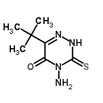 CAS#: 57989-76-1, 4-Amino-6-(2-Methyl-2-Propanyl)-3-Thioxo-3,4-Dihydro-1,2,4-Triazin-5(2H)-One