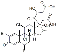CAS#: 58014-01-0, 2-Bromo-9,11beta-Dichloro-6beta-Fluoro-17,21-Dihydroxy-16alpha-Methylpregna-1,4-Diene-3,20-Dione 17,21-Di(Acetate)