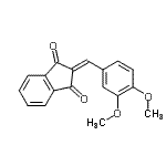 CAS 登录号：58161-74-3， 2-(3,4-二甲氧基苄亚基)-1H-茚-1,3(2H)-二酮