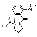 CAS 登录号：58177-15-4， 1-[2-(甲基氨基)苯甲酰基]-L-脯氨酸