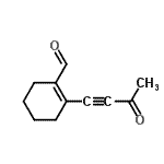 CAS 登录号：581794-04-9， 2-(3-氧代-1-丁炔-1-基)-1-环己烯-1-甲醛
