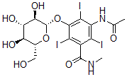 CAS 登录号：58199-95-4， 5-(乙酰氨基)-3-(beta-D-吡喃葡萄糖基氧基)-N-甲基-2,4,6-三碘苯甲酰胺