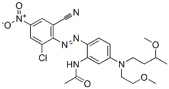 CAS 登录号：58204-91-4， N-[2-[(2-氯-6-氰基-4-硝基苯基)偶氮]-5-[(3-甲氧基丁基)(2-甲氧基乙基)氨基]苯基]乙酰胺