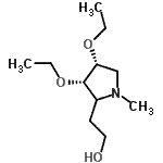 CAS#: 582313-88-0, 2-[(3S,4R)-3,4-Diethoxy-1-Methyl-2-Pyrrolidinyl]Ethanol