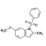 CAS 登录号：582319-12-8， 6-甲氧基-2-甲基-1-(苯磺酰基)-1H-吲哚